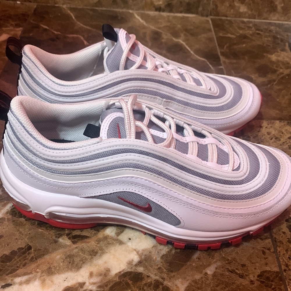 Nike Air Max 97 (GS) White/Varsity Red (Authentic)